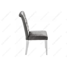 Стул деревянный Amelia white / fabric grey