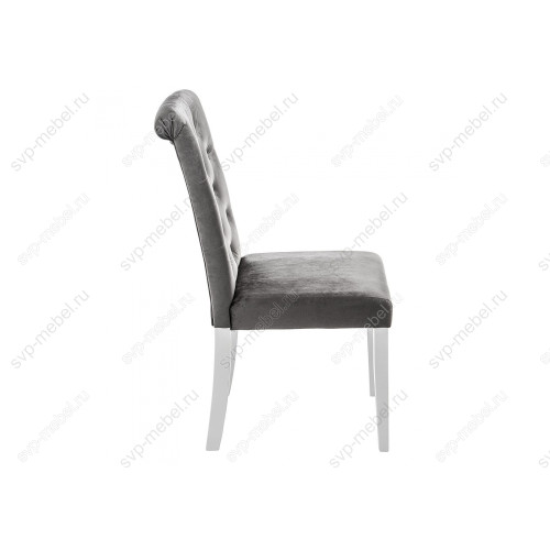 Стул деревянный Amelia white / fabric grey