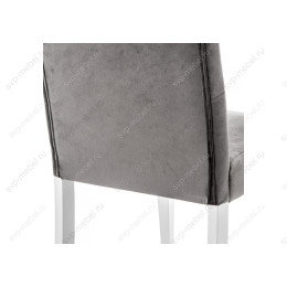 Стул деревянный Amelia white / fabric grey