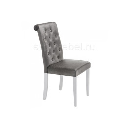 Стул деревянный Amelia white / fabric grey