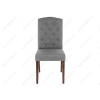 Стул деревянный dark walnut / fabric grey