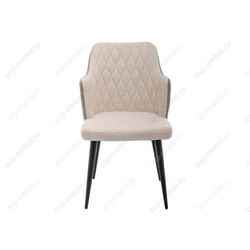 Стул Velen dark brown / beige fabric