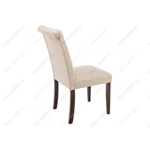Стул деревянный Amelia dark walnut / fabric cream