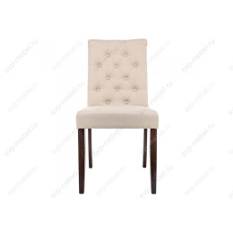 Стул деревянный Amelia dark walnut / fabric cream