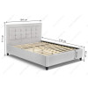 Кровать Ameli 160х200 silver