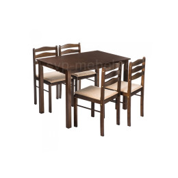 Обеденная группа Starter (стол и 4 стула) oak / beige