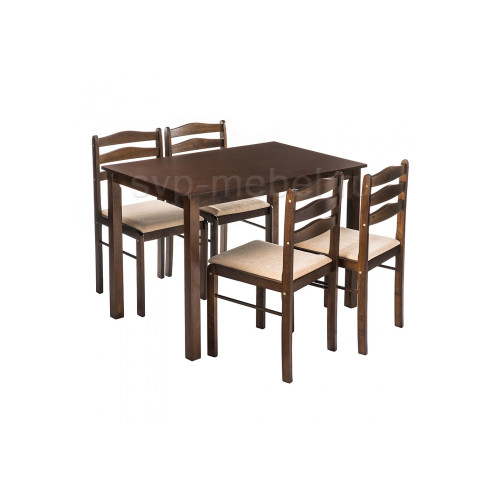 Обеденная группа Starter (стол и 4 стула) oak / beige