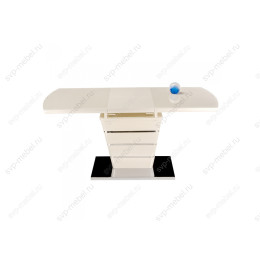 Стол стеклянный Space 120 бежевый