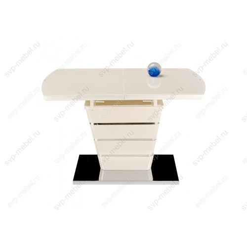 Стол стеклянный Space 120 бежевый