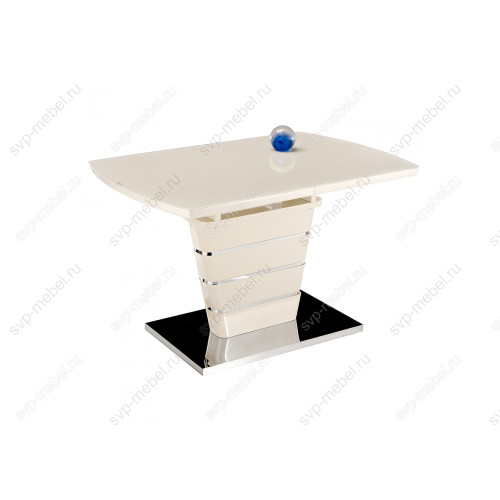 Стол стеклянный Space 120 бежевый