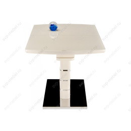 Стол стеклянный Space 120 бежевый