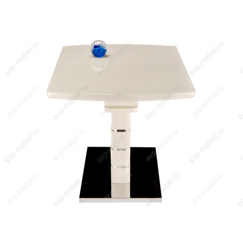 Стол стеклянный Space 120 бежевый