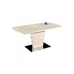 Стол стеклянный Space 120 бежевый