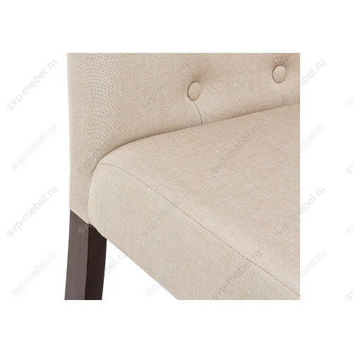 Стул деревянный Amelia dark walnut / fabric cream