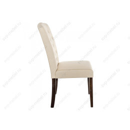 Стул деревянный Menson dark walnut / fabric cream