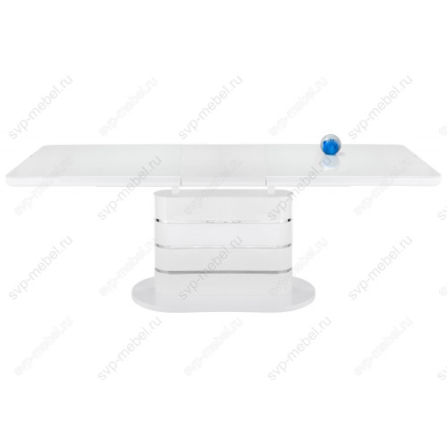 Стол стеклянный Plas 160 super white