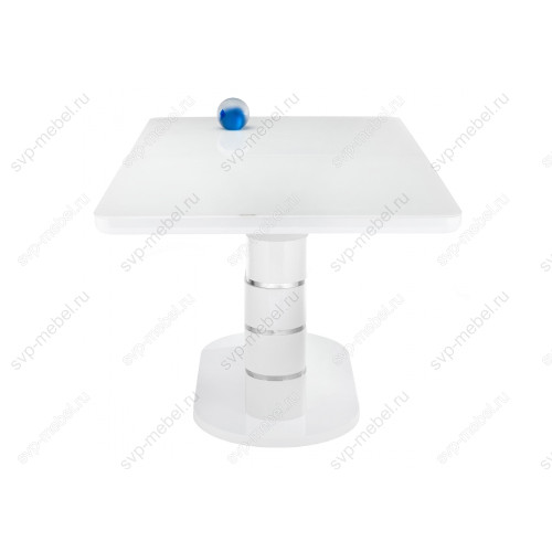 Стол стеклянный Plas 160 super white