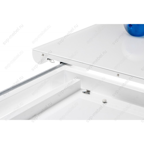 Стол стеклянный Plas 160 super white