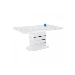 Стол стеклянный Plas 160 super white