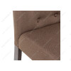 Стул деревянный Amelia dark walnut / fabric brown