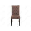 Стул деревянный Amelia dark walnut / fabric brown