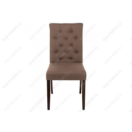 Стул деревянный Amelia dark walnut / fabric brown
