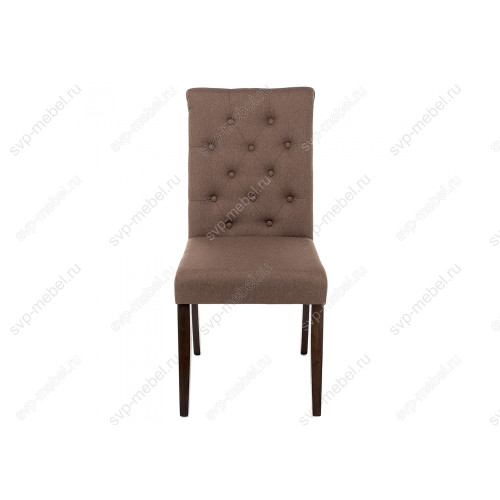 Стул деревянный Amelia dark walnut / fabric brown
