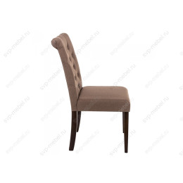 Стул деревянный Amelia dark walnut / fabric brown