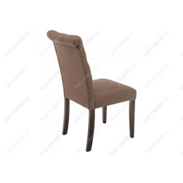 Стул деревянный Amelia dark walnut / fabric brown