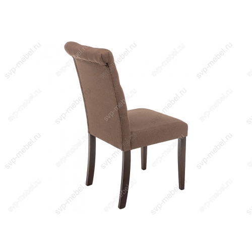 Стул деревянный Amelia dark walnut / fabric brown