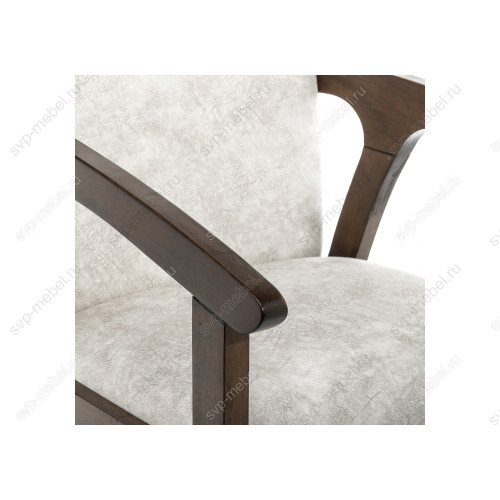 Стул деревянный Lono tobacco / light grey