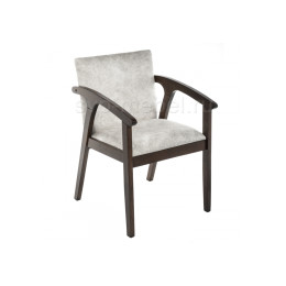 Стул деревянный Lono tobacco / light grey