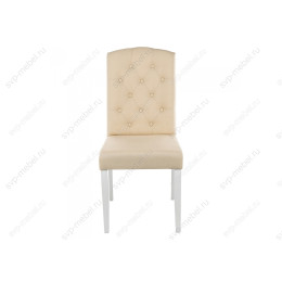 Стул деревянный Menson white / fabric сream