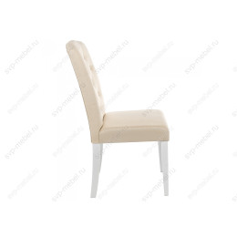 Стул деревянный Menson white / fabric сream