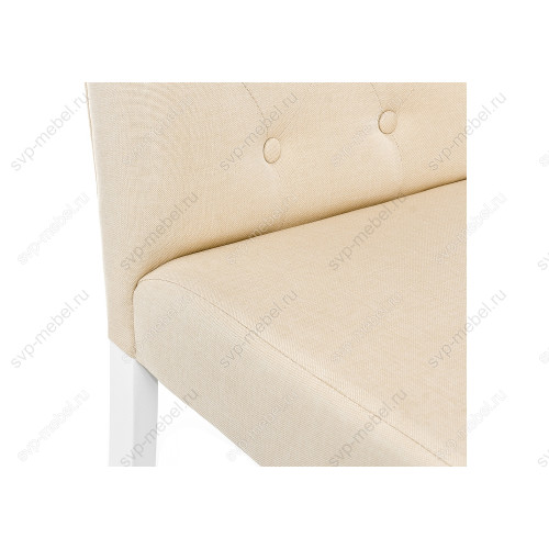 Стул деревянный Menson white / fabric сream