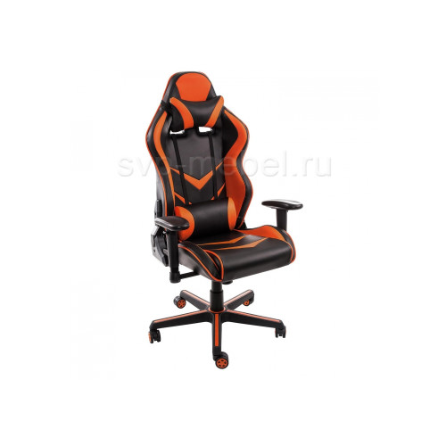 Компьютерное кресло Racer черное / оранжевое
