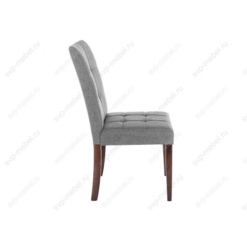 Стул деревянный Madina dark walnut / fabric grey