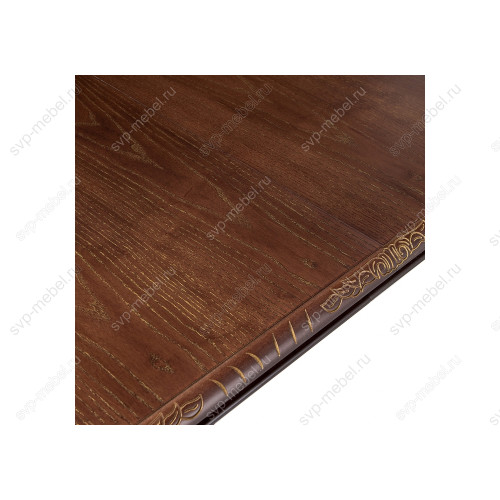 Стол деревянный Кантри орех с золотой патиной