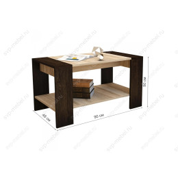 Журнальный стол Квадро кантербери / сонома