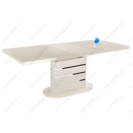 Стол стеклянный Plas 160 beige