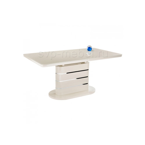 Стол стеклянный Plas 160 beige