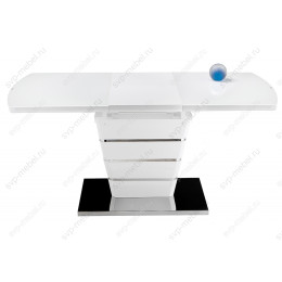 Стол стеклянный Space 160 белый