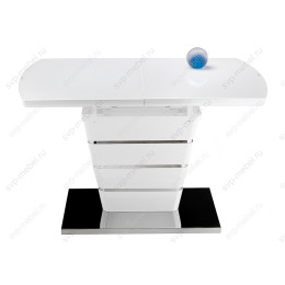 Стол стеклянный Space 160 белый