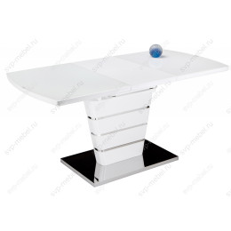 Стол стеклянный Space 160 белый