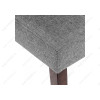 Стул деревянный Madina dark walnut / fabric grey