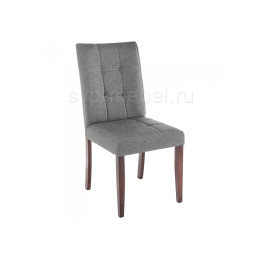Стул деревянный Madina dark walnut / fabric grey