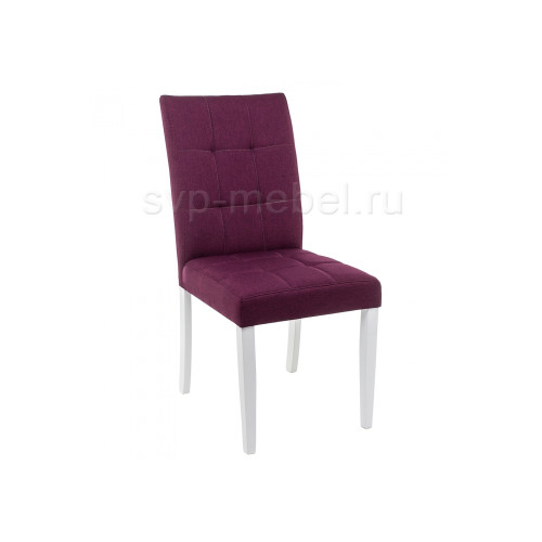 Стул деревянный Madina white / fabric purple