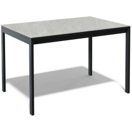 Стол обеденный LK1000 черный/керамика CARMEN LIGHT GRAY арт.170156