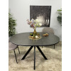 Стол обеденный AR1000, черный/керамика MASSA INK GRAY арт.170109