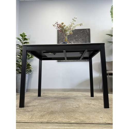Стол обеденный LK1000 черный/керамика CARMEN LIGHT GRAY арт.170156